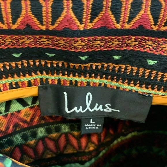 Lulu’s Aztec Zipper Mini Skirt - Picture 4 of 6